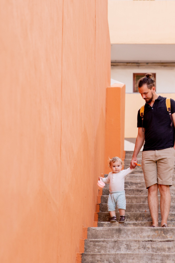 father with child